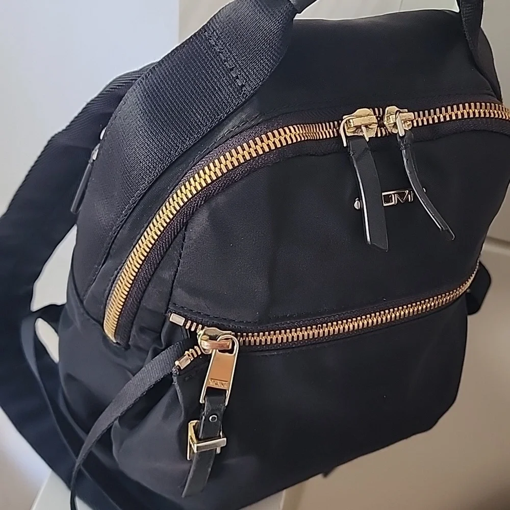 Cutest Tumi Voyageur Whitney Black Backpack Purse